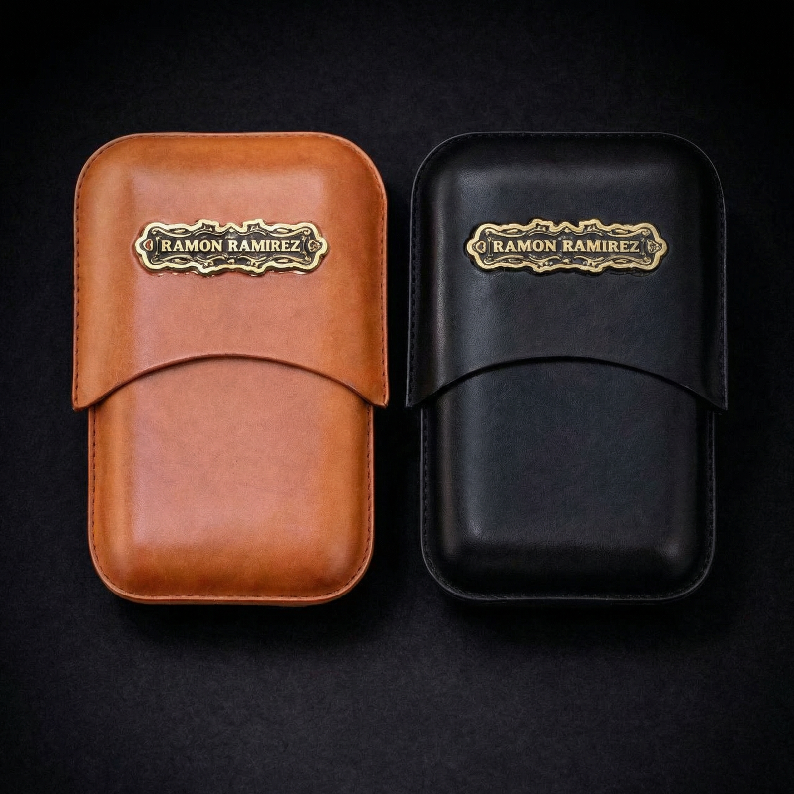 PORTA PURO de cuero RR X3