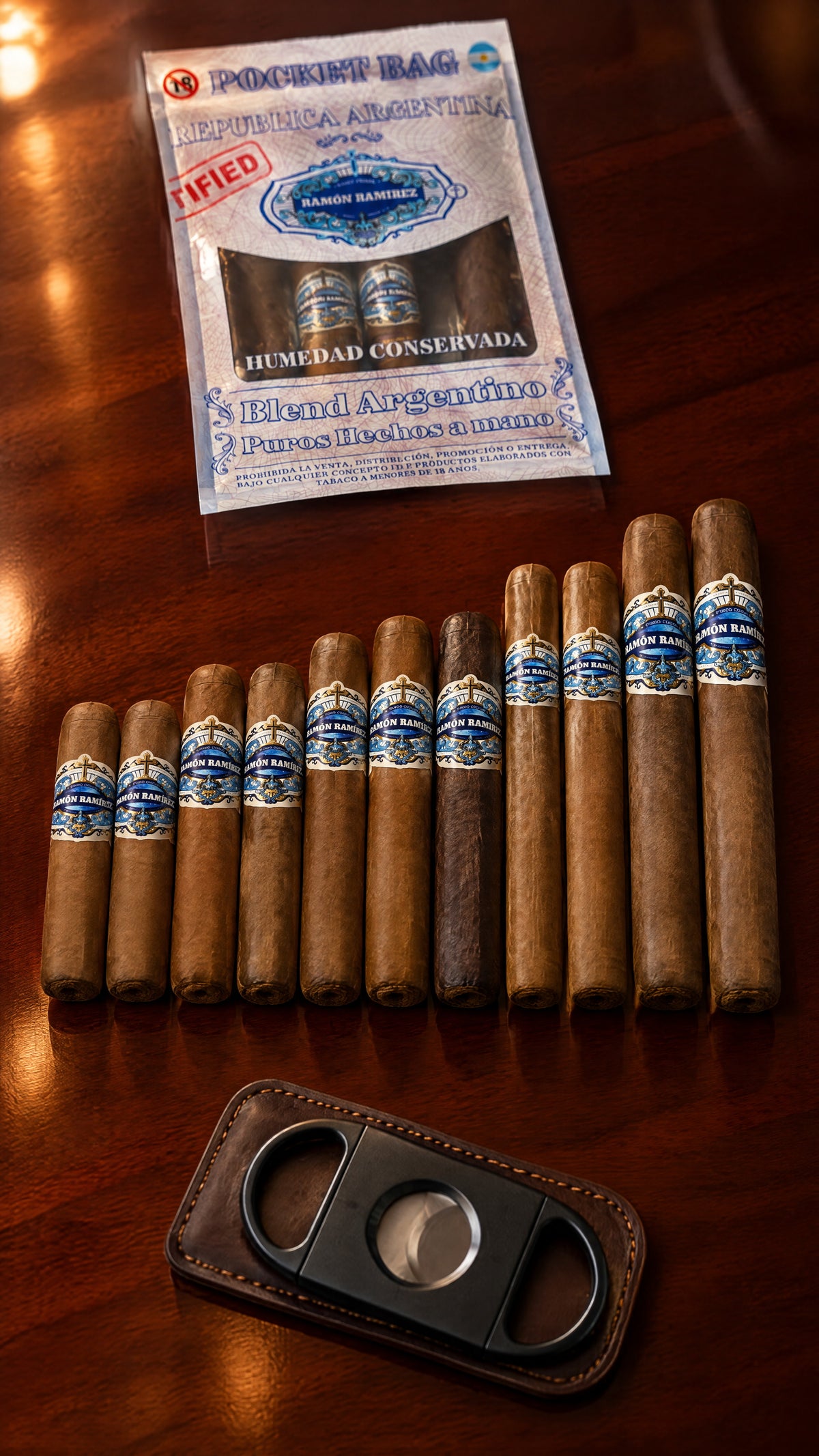 Caja Ritual: diez puros nobles, un Maduro, la Pocket Bag y el cortador