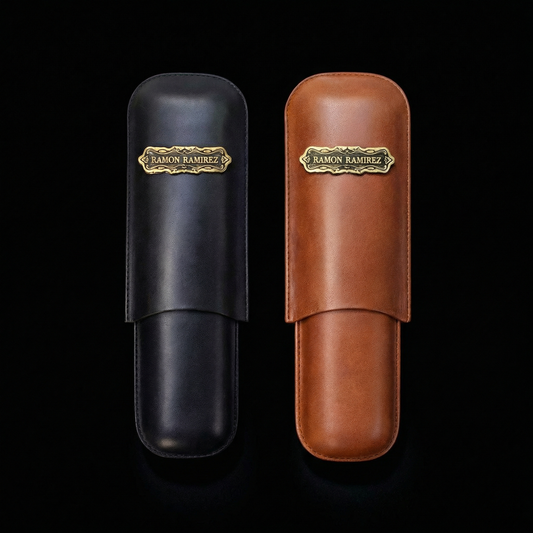 PORTA PURO de cuero RR X2