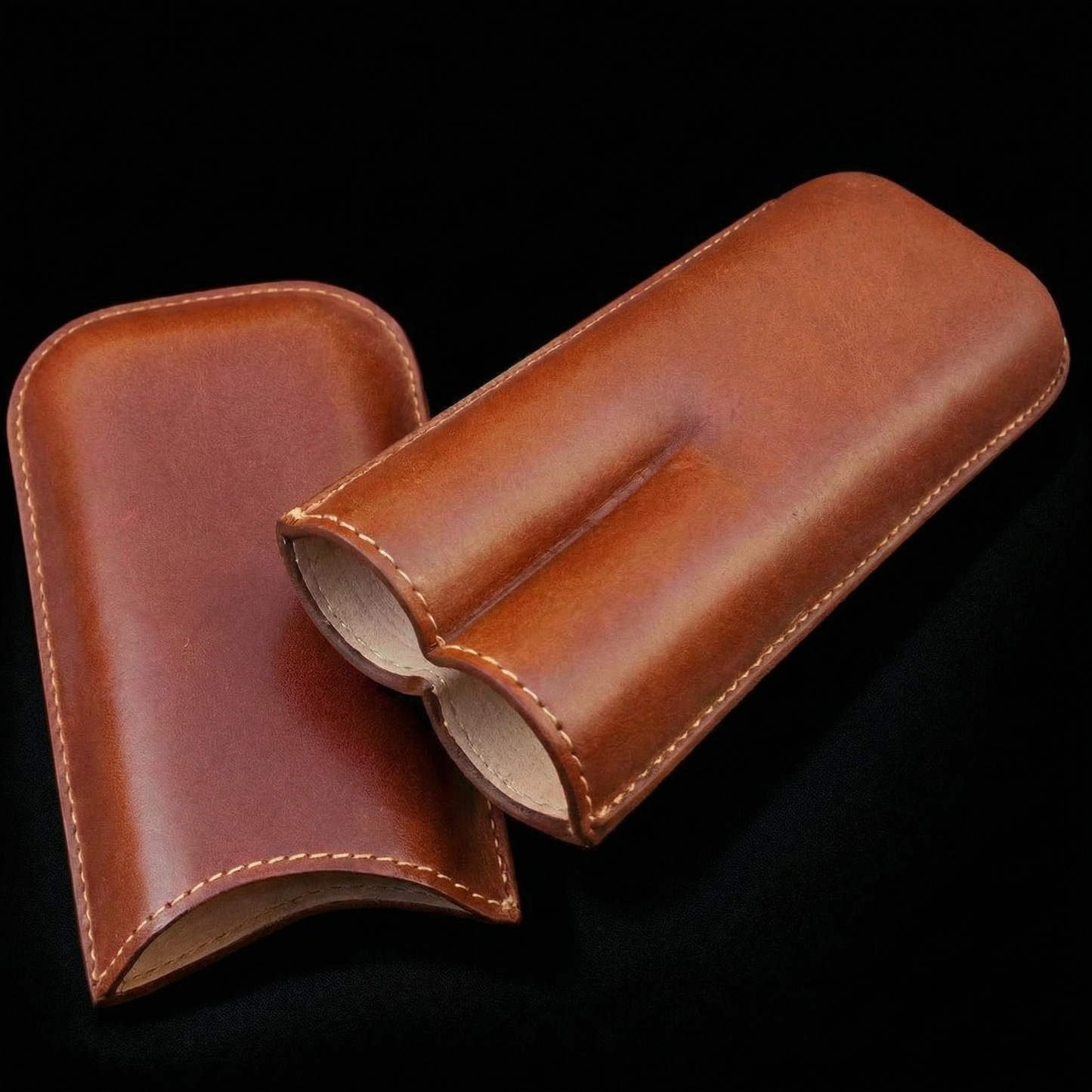 PORTA PURO de cuero RR X2